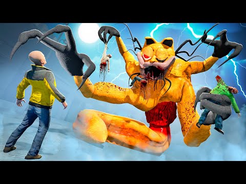 ГАРФИЛД ОХОТИТСЯ НА НАС! ОПАСНЫЙ SCP ПРОТИВ ЛЮДЕЙ! ВЫЖИТЬ В ГОРОДЕ С SCP В Garry`s Mod