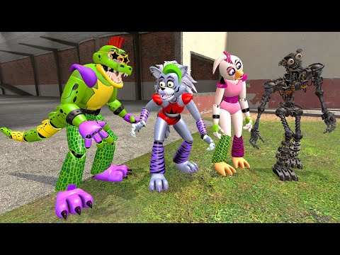 РОКСИ МОНТИ И ЧИКА СБЕЖАЛИ С ПИЦЦЕРИИ FNAF SB COOP ► Garry's Mod