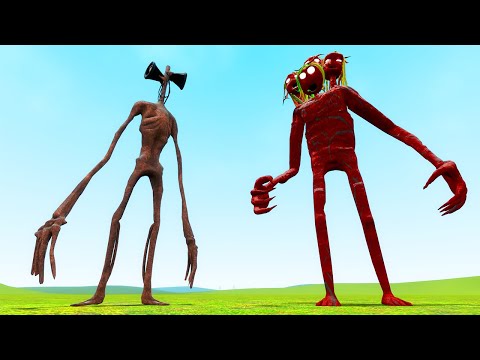 قاريز مود | رأس الشجرة ضد رأس صفارة الإنذار 🔥😂 | Garry's Mod