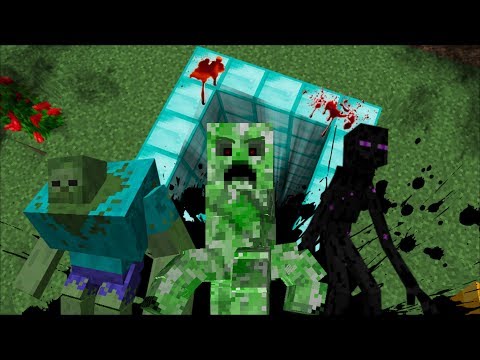 DON'T FALL INSIDE THIS DANGEROUS DIAMOND PIT / MUTATED CREATURES INSIDE !! Minecraft Mods