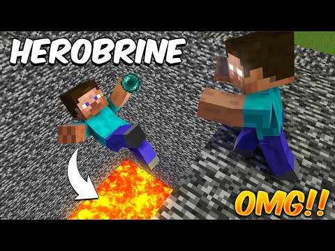 HEROBRINE Trapped me in a BEDROCK PRISON in Minecraft