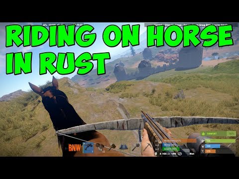 Horse Riding in Rust game / How to Ride on Horses in Rust game ?