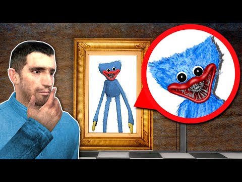 I Found HUGGY WUGGY Hiding in an Art Gallery! – Garry's Mod Gameplay