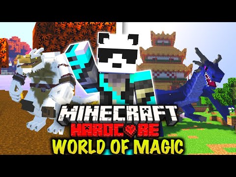 I Survived 100 Days in WORLD OF MAGIC in Hardcore Minecraft (हिंदी)
