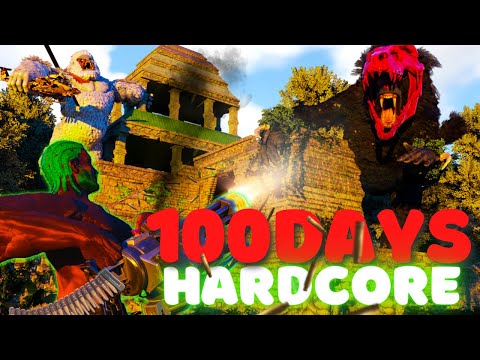 I Survived the INSANE story behind 100 Days of Hardcore Ark Lost Island