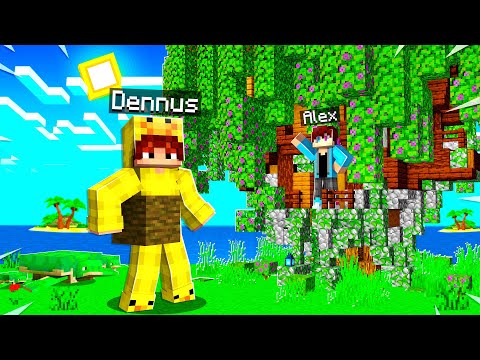 Ik BOUW Een GEHEIME BOOMHUT In MINECRAFT! (Survival Eiland)