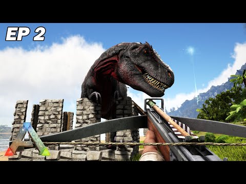 Je capture mon premier gros Rex ! Ark Survival Evolved Ep2 Arkfaxia 3