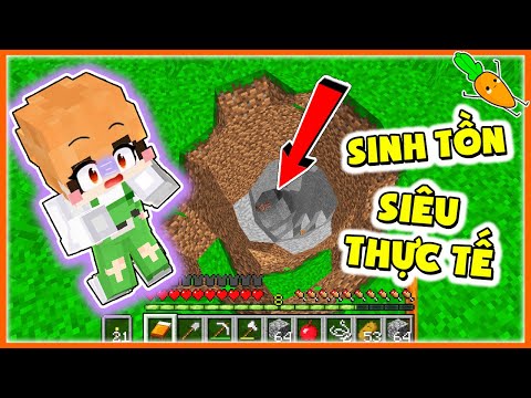 Kamui Thử Thách 24H Sinh Tồn Trong Thế Giới Minecraft HÌNH TRÒN Siêu Thực Tế