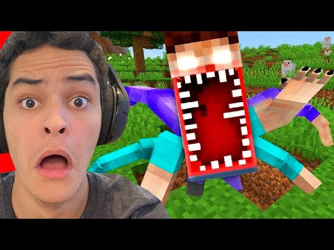 meu amigo se transformou nisso e eu desinstalei o minecraft na hora