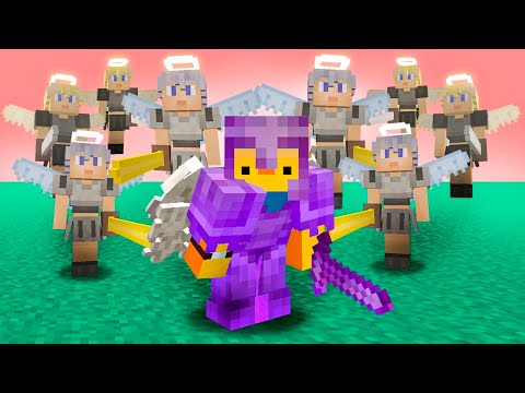 Meus amigos me prenderam no AETHER, então eu FIZ um EXERCITO de ANJOS no minecraft