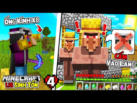 MINECRAFT 1.18 SINH TỒN*TẬP 4 | NHÌN TRỘM DÂN LÀNG VÀ PHÁT HIỆN BÍ MẬT ĐỘNG TRỜI😲❗❗