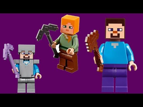 Minecraft House building challenge with LEGO – Lego minecraft world moc