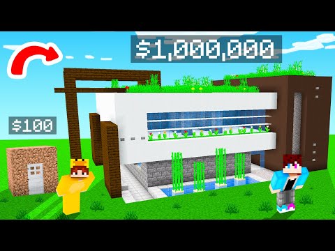 Minecraft MILJONAIRS Huis Battle vs BESTE VRIEND!