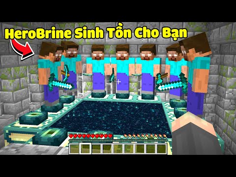 Minecraft Nhưng Herobrine Sinh Tồn Cho Bạn