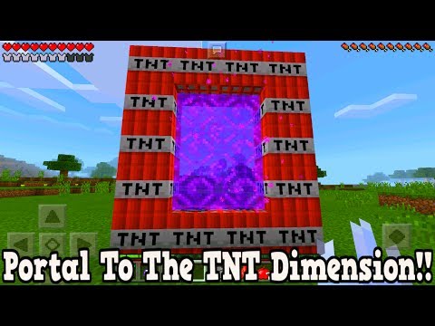 Minecraft Pe – Portal To The TNT Dimension – Mcpe Portal To The TNT!!!