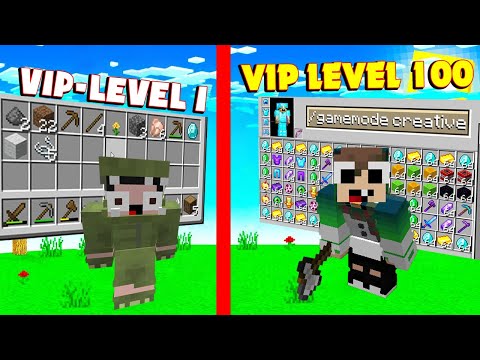 MINECRAFT THỬ THÁCH BẢO VỆ VIP LEVEL 1 VÀ LEVEL 1000