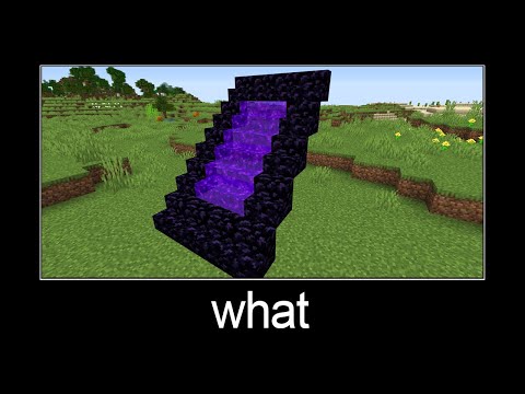 Minecraft wait what meme part 177 (Portal stair)