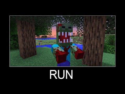 Minecraft wait what meme part 181 (scary zombie)