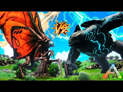 MOTHRA: LA POLLILA COLOSAL VS KAIJU GIGANTE | ARK SURVIVAL EVOLVED