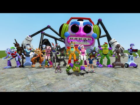 NEW SECURITY BREACH ANIMATRONICS ARE TERRIFYING!! Garry's Mod Sandbox [FNAF Five Nights at Freddy's]