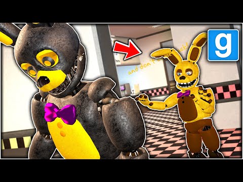 NIGHTMARE SPRINGBONNIE GETS KICKED FROM THE PARTY! (Garry's Mod Gameplay) – Gmod FNAF