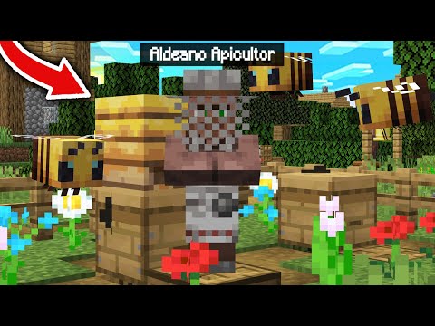 Nuevo ALDEANO APICULTOR en MINECRAFT! 🐝 ¿El MEJOR ALDEANO? 😂