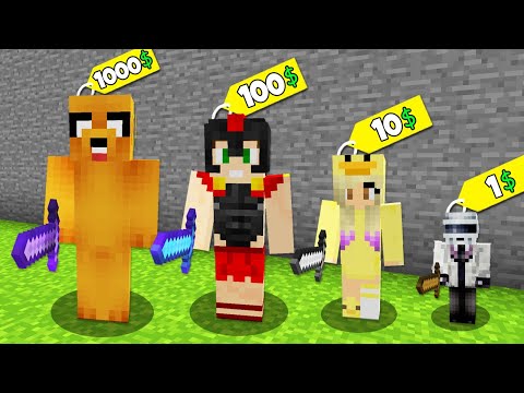Paso MINECRAFT pero PUEDO COMPRAR YOUTUBERS 😱