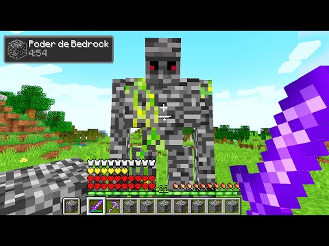 Paso MINECRAFT pero puedo CONTROLAR LA BEDROCK 😂😱 INVICTOR RETO HARDCORE #9