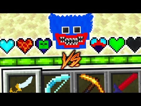Paso MINECRAFT vs HUGGY WUGGY con CORAZONES SUPER OP 😱🔪 John