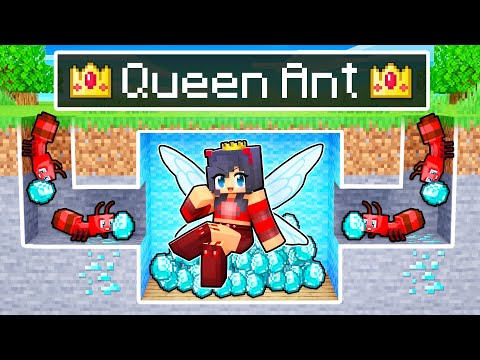 Playing As The QUEEN ANT In Minecraft!