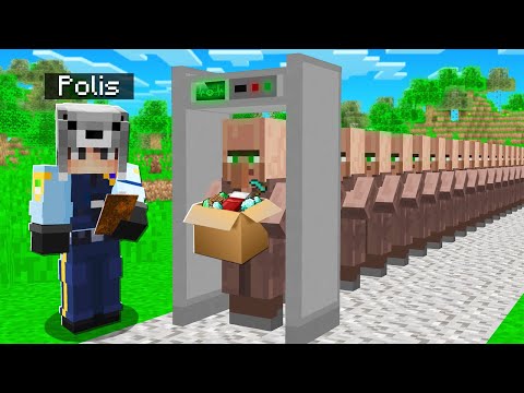 POLİS OLUP KÖYLÜ KONTROLÜ YAPTIM – Minecraft
