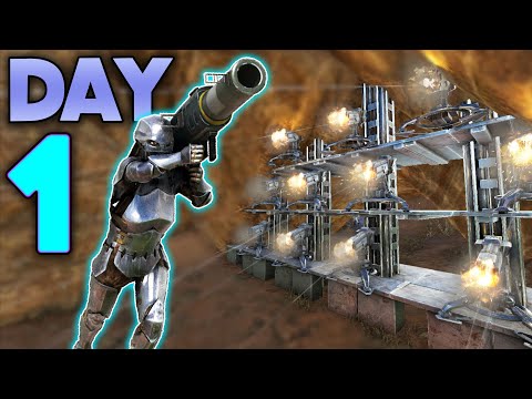 RAIDING an OP RATHOLE on LOST ISLAND on DAY 1! | ARK: Survival Evolved