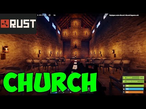 Realistic Church in Rust game / I tried to build The Best Church ever, in Rust game