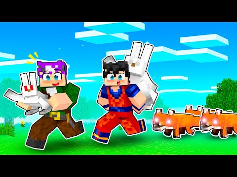 ROUBEI OS COELHOS DA MONTANHA E FIZ UMA FARM! MINECRAFT ERA DA REDSTONE #50