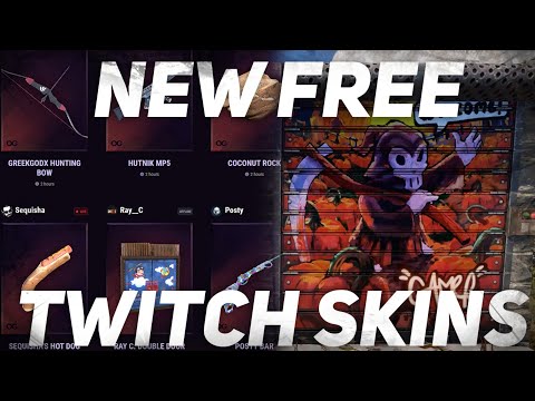Rust All *NEW* Twitch Drop Skins In Game Feb 4 (12 FREE SKINS SHOWCASE)