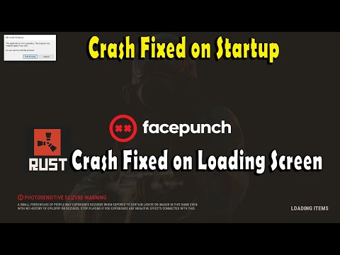 Rust Crashed on Startup Fixed – Game/PC Crash on server display – All Crash Fixed due low memory