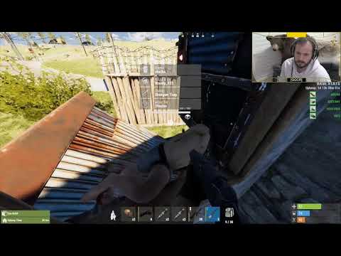 RUST Game play now LIVE! Trap base 4 life. Console edition.