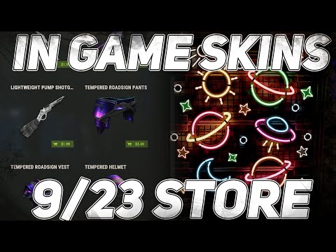Rust *NEW* Skins In Game 9/23 Item Store Showcase | Tempered Road Sign Set, Azul Jackhammer and MORE