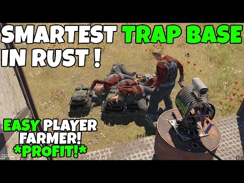 RUST | SMARTEST TRAP in RUST farms LOADS OF PLAYERS ! (Overpowered)