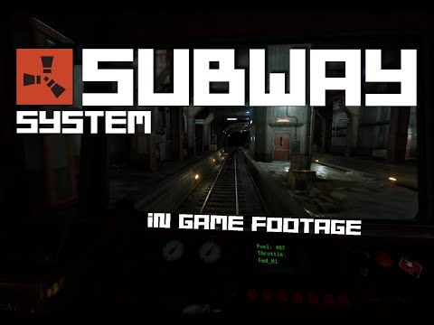 RUST – Work Cart/Train & Subway System – In Game Footage