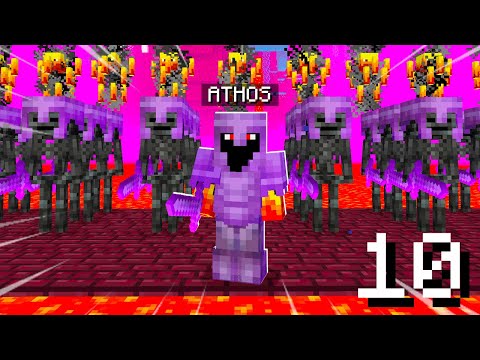 SOBREVIVENDO EM UMA FORTALEZA DO NETHER NO MINECRAFT SÉRIE DO ATHOS #10