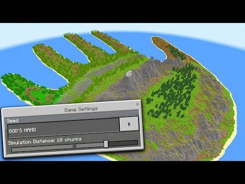 STRANGE HAND ISLAND in Minecraft Pocket Edition (HAND SEED)