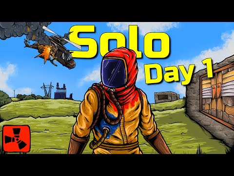 Surviving Rust – Day 1 Solo Gameplay as a Beginner!