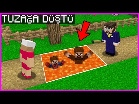 ÜVEY BABA ŞEHİRDEKİ HERKESE TUZAK KURUYOR! 😱 – Minecraft ZENGİN FAKİR HAYATI