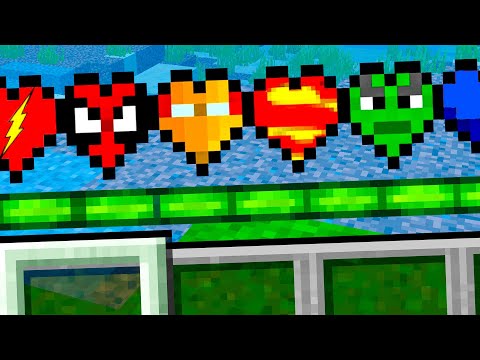 VIDA DE SUPER HERÓIS POR 1 DIA NO MINECRAFT !