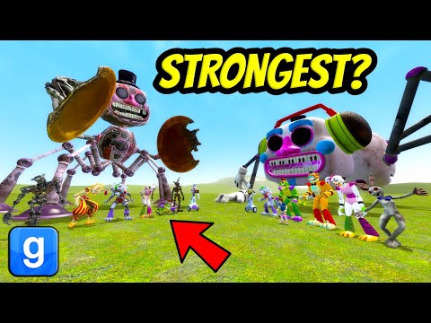 Who is the STRONGEST Of ALL Fnaf Security Breach Animatronics? Garry's Mod