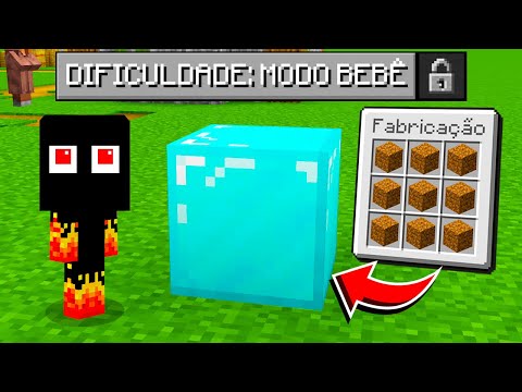 ZERANDO MINECRAFT NO MODO BEBÊ MUITO RÁPIDO