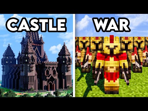 100 Players Build Kingdoms in Minecraft