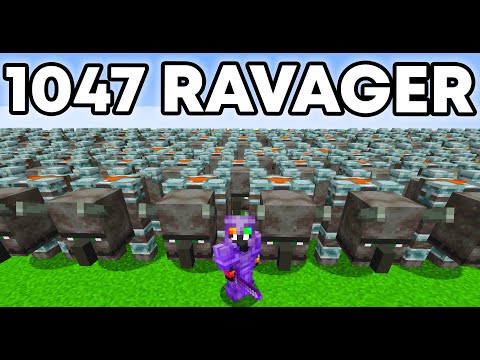 1,047 Ravagers VS Minecraft SMP…