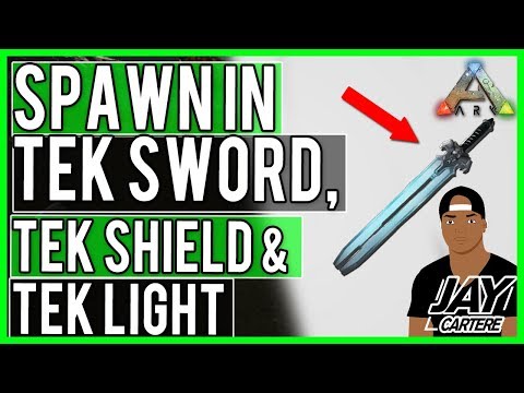 Ark Survival Evolved PS4 – How To Spawn In The Tek Sword, Tek Shield & Tek Light – Update 516